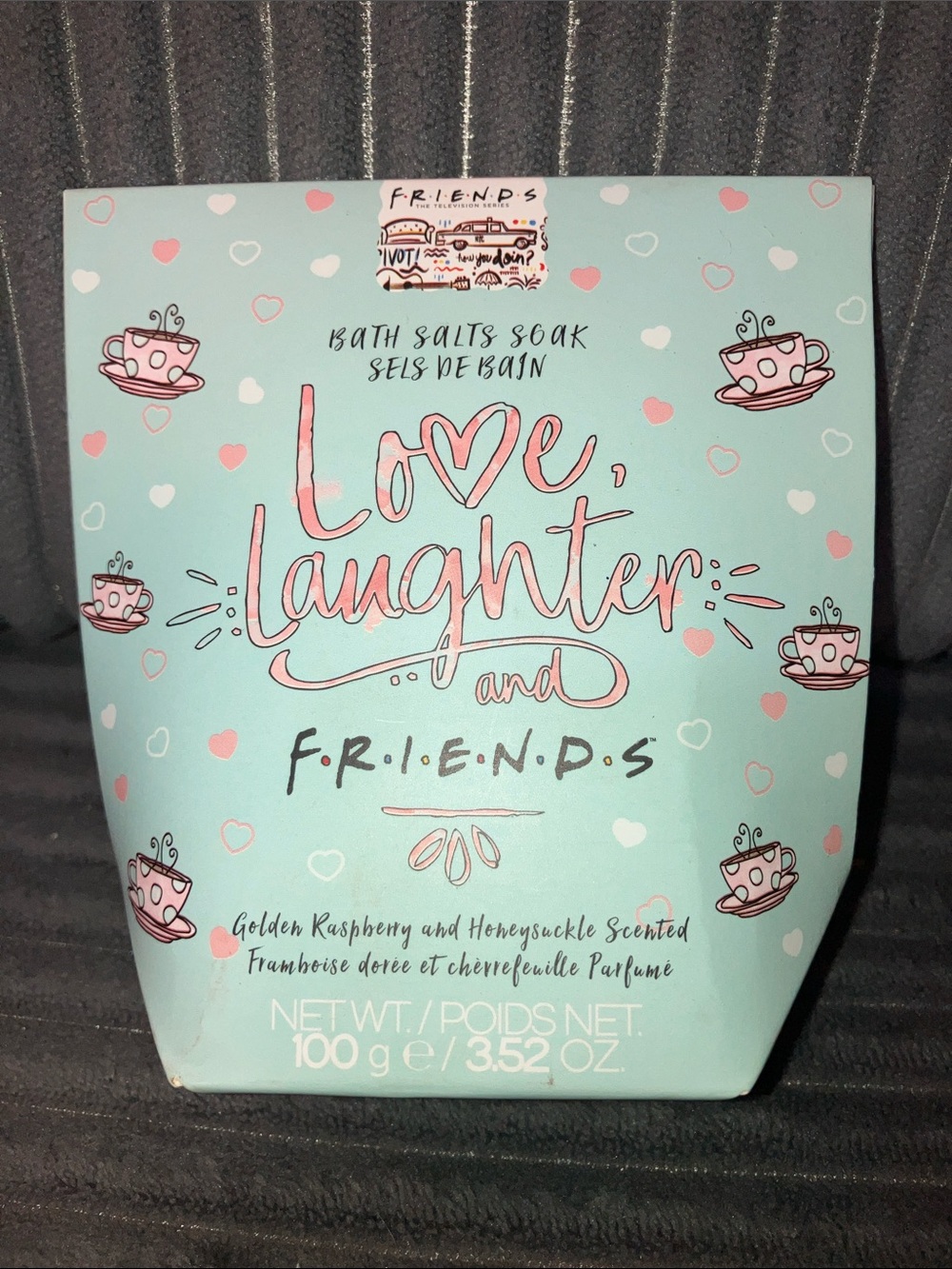 3/$15 FRIENDS Golden Raspberry &!Honeysuckle Scented Bath Salts Soak